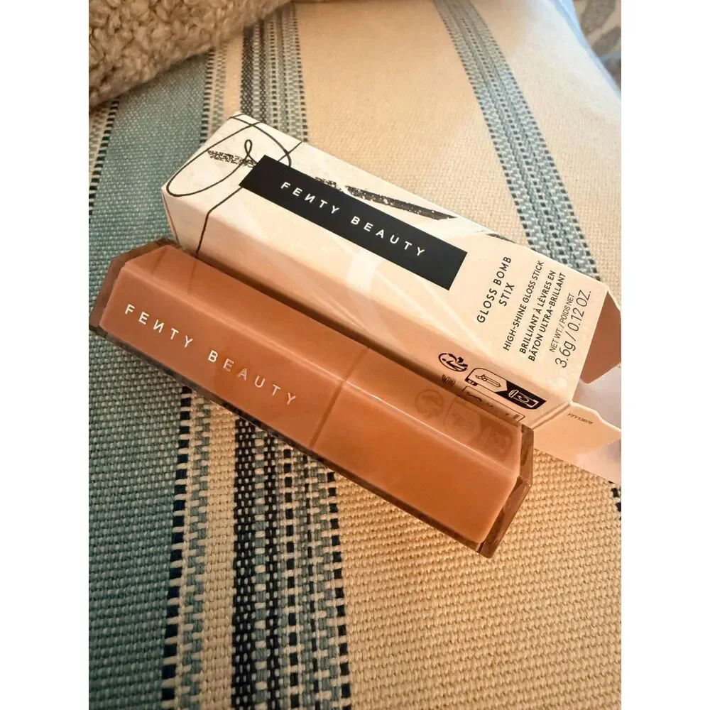 NIB Fenty Beauty Gloss Bomb Stix High Shine Gloss Stick in Fenty Glow 03